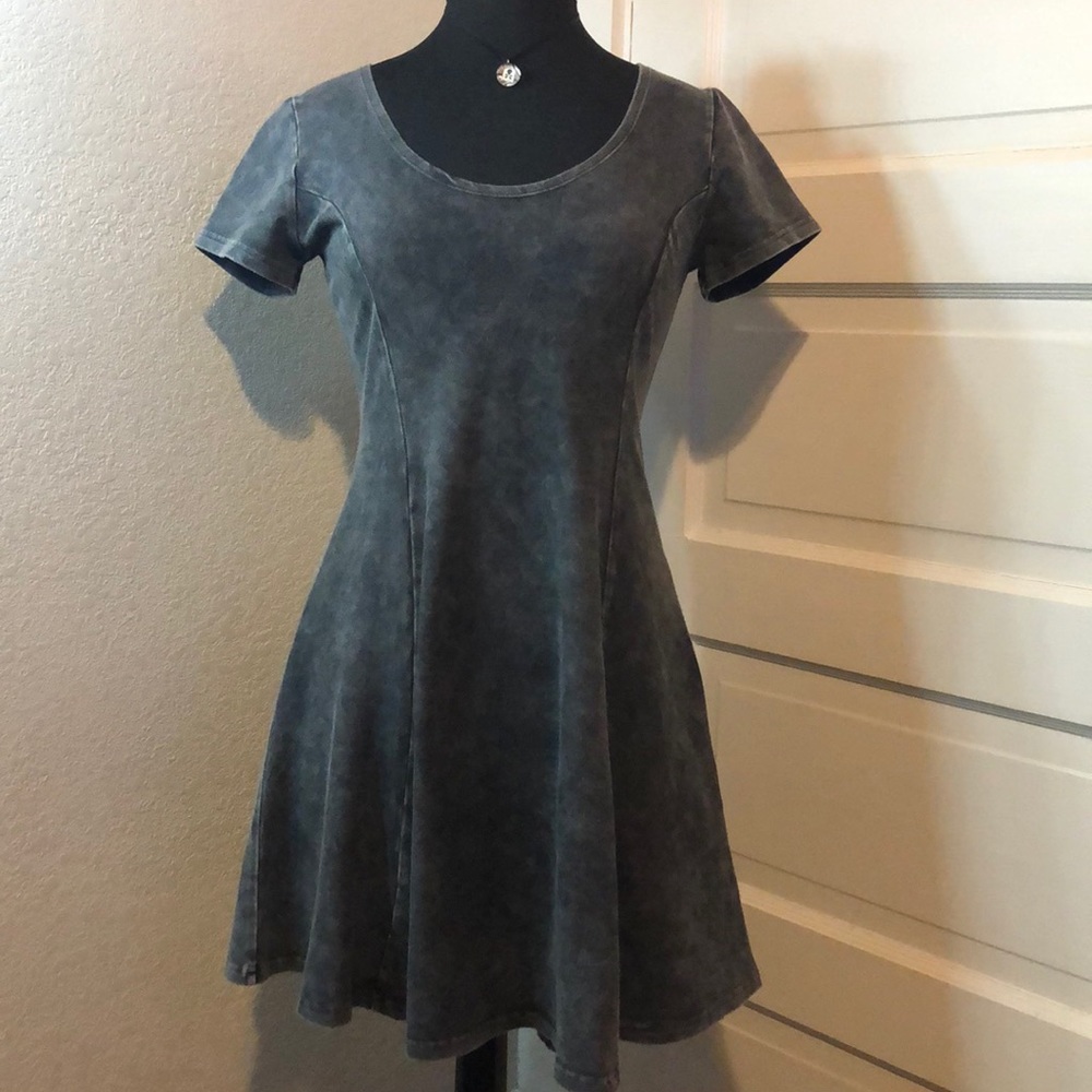 Mineral Wash Swing Dress - Forever 21